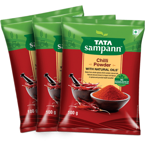 Tata Sampann Powder – Chilli, (3 Multipack 100gm )